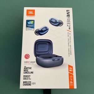 JBL Live Free 2- 35 Hrs of Playtime,True Adaptive Noise Cancelling Earbuds